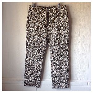 leopard print trousers urban outfitters